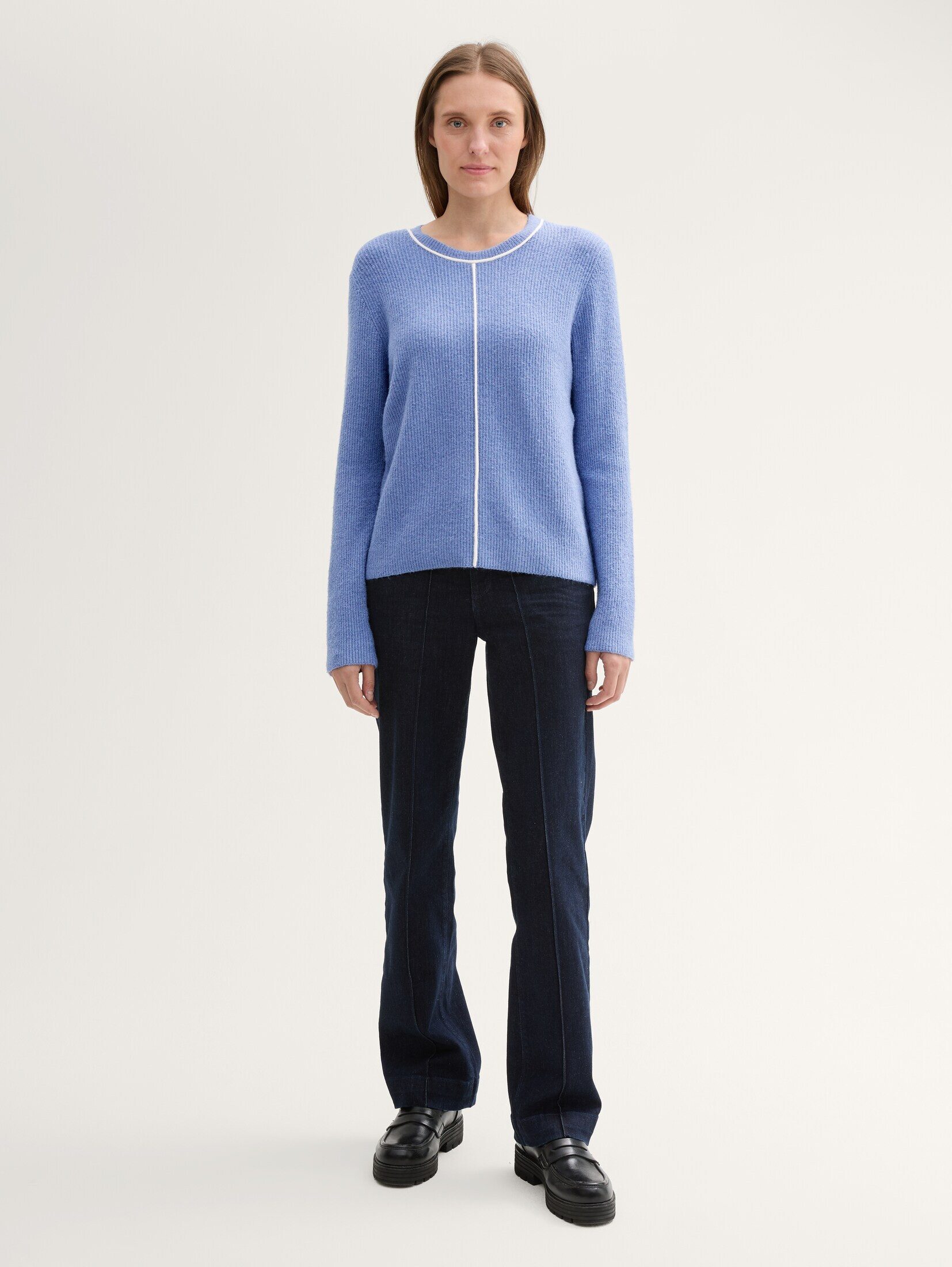 TOM TAILOR Strickpullover Pullover & Strickjacken Strickpullover mit Ziernaht