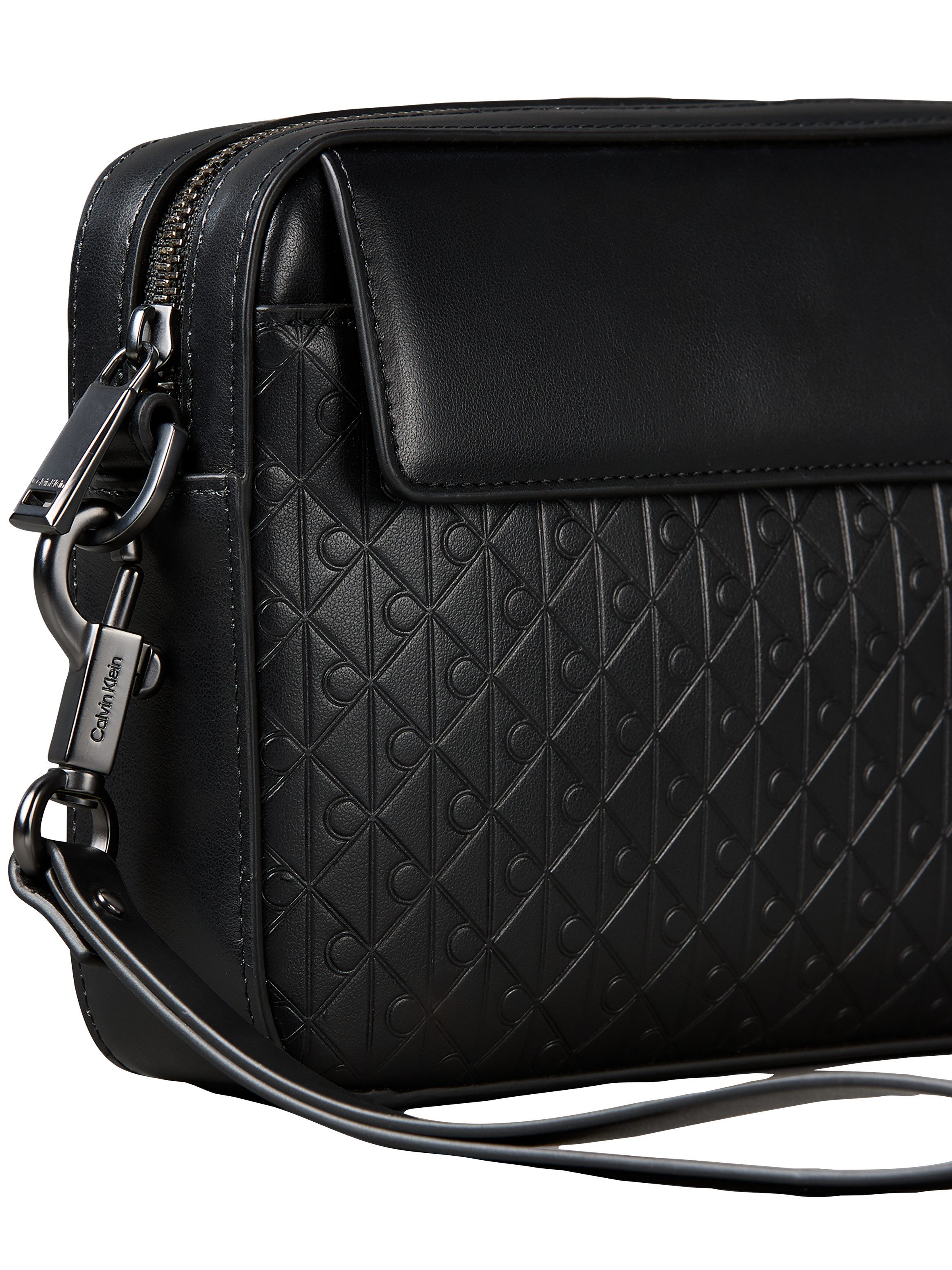 Calvin Klein Kulturbeutel REFINED EMBLEM MIX POUCH W/ HAND, Unisex MiniBag, Hygienebeutel mit stylischer CK-Logoprägung – Bild 3 von 4
