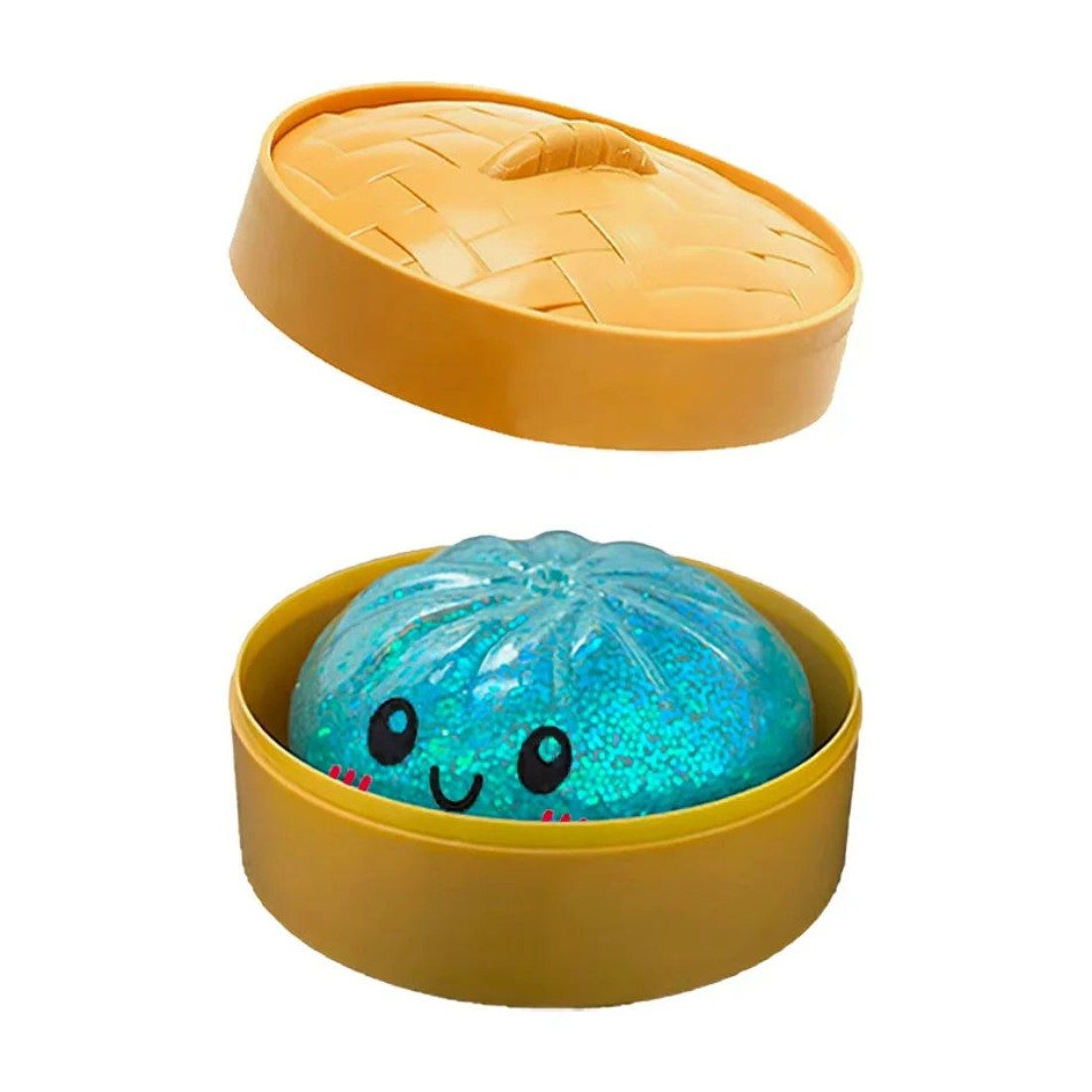 OLi Jumboball Heißer Glitzer-Dumpling-Squishy-Überraschungsbox: Bunte -Sensorik-Fidg, Spielzeuge, Anti-Stress-Quetschbälle