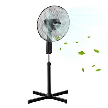 in.tec Standventilator, »Antrim« Lüfter Ø 41cm, Oszillation Ventilator schwarz