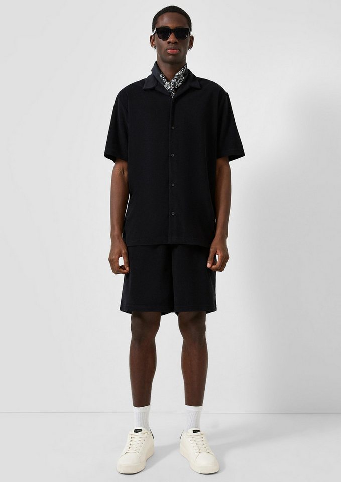 QS Shorts Bermuda Jogger-Shorts aus Frottee