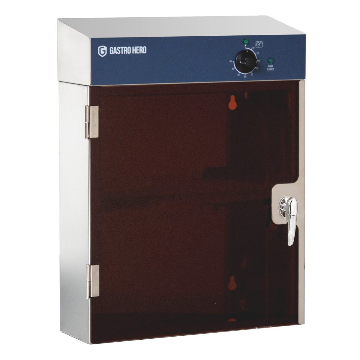 GastroHero UV-Sterilisator UV-Messersterilisator Edelstahl für 13 Messer mit Timer, UV-filternde Tür mit automatischer Sicherheitsabschaltung
