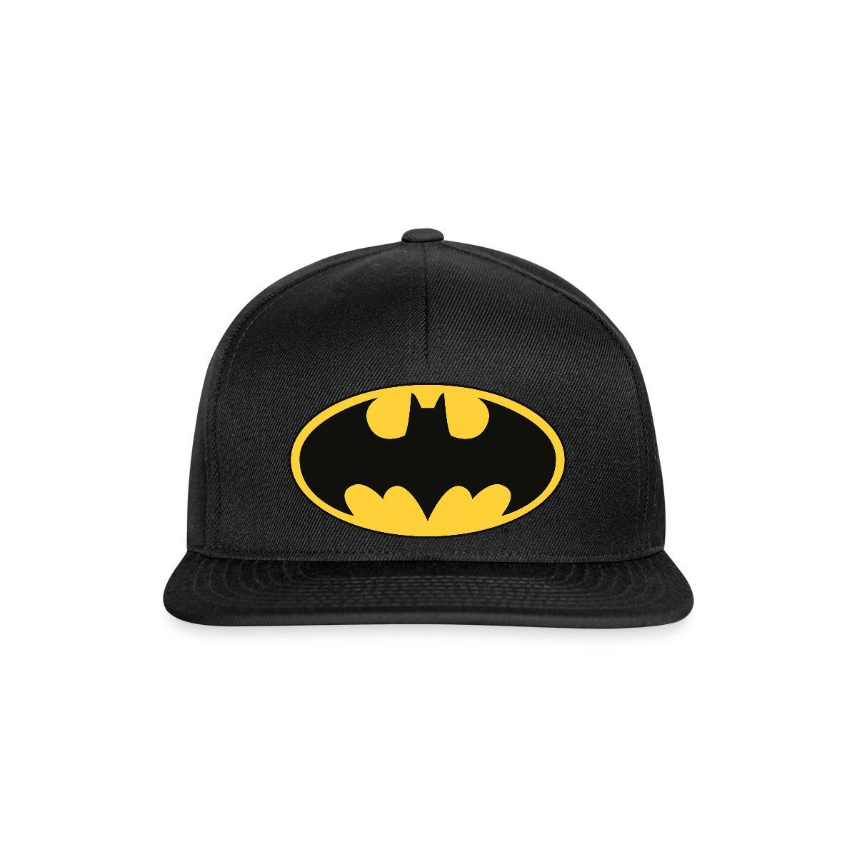 Spreadshirt Snapback Cap DC Comics Batman Logo Schwarze Fledermaus Klassisch Snapback Cap (1-St)
