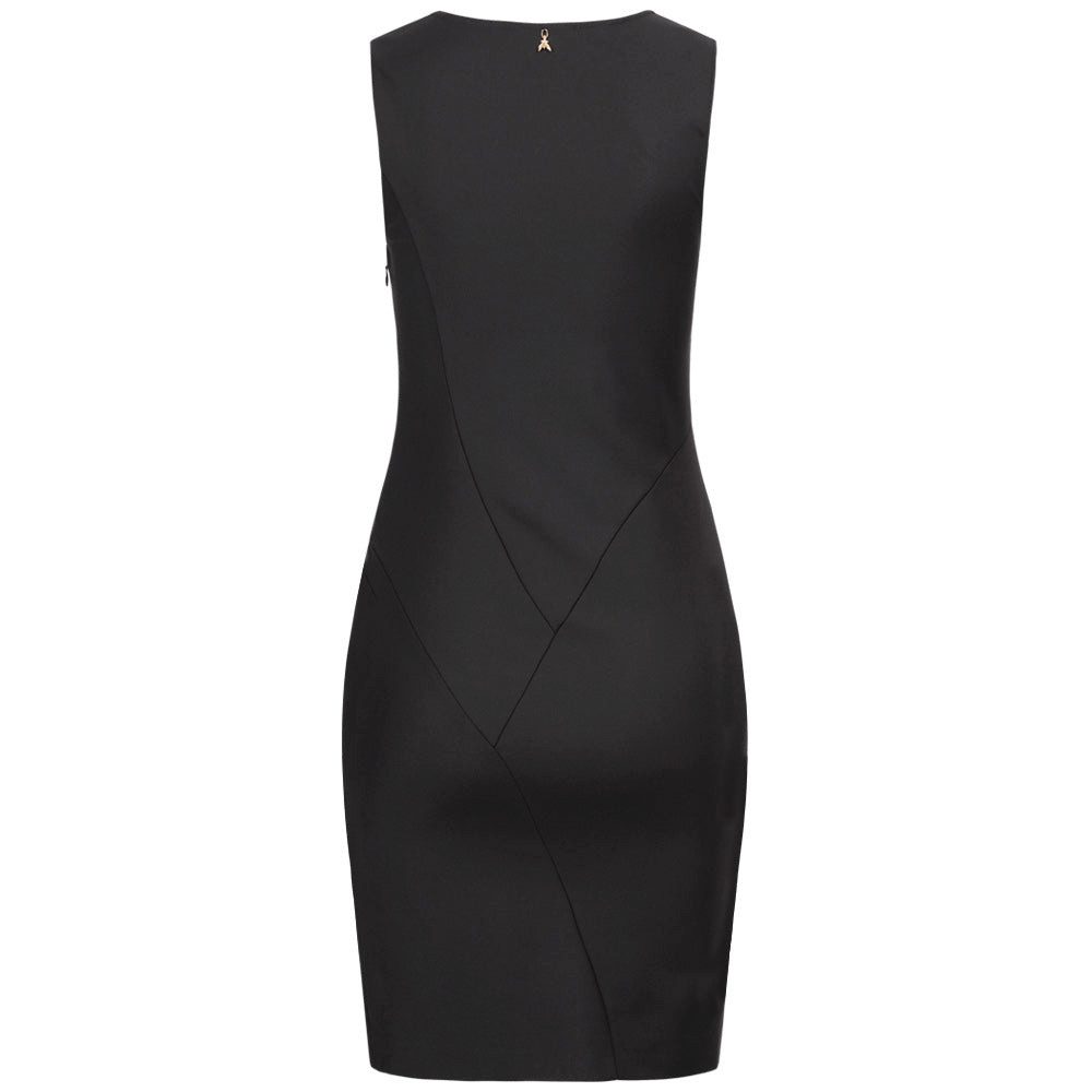 Patrizia Pepe Jerseykleid PATRIZIA PEPE Etuikleid mit dekorativen Abnähern - Schwarz