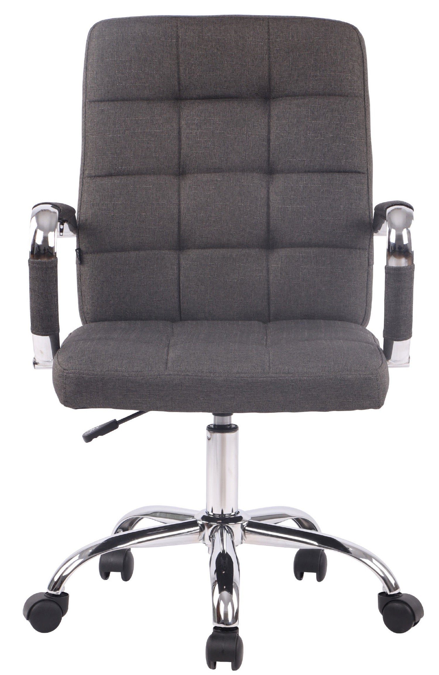 TPFLiving Bürostuhl Deal (Pflegeleichte Oberflächen & robuste Materialien), Maße (TxBxH): 63 x 59 x 91cm - Farbe: dunkelgrau