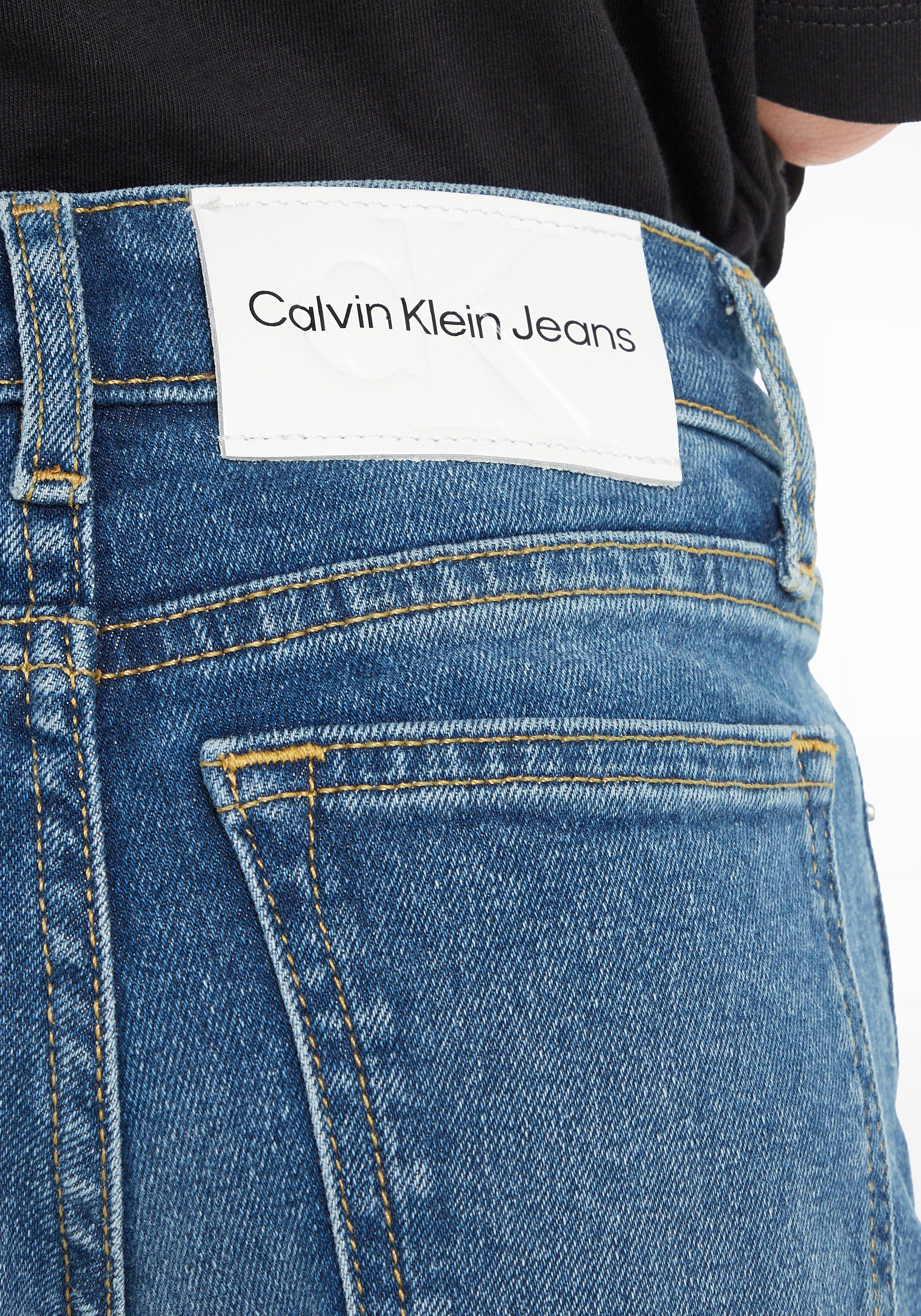 Calvin Klein Jeans Stretch-Jeans HR LEG BLUE MID WIDE