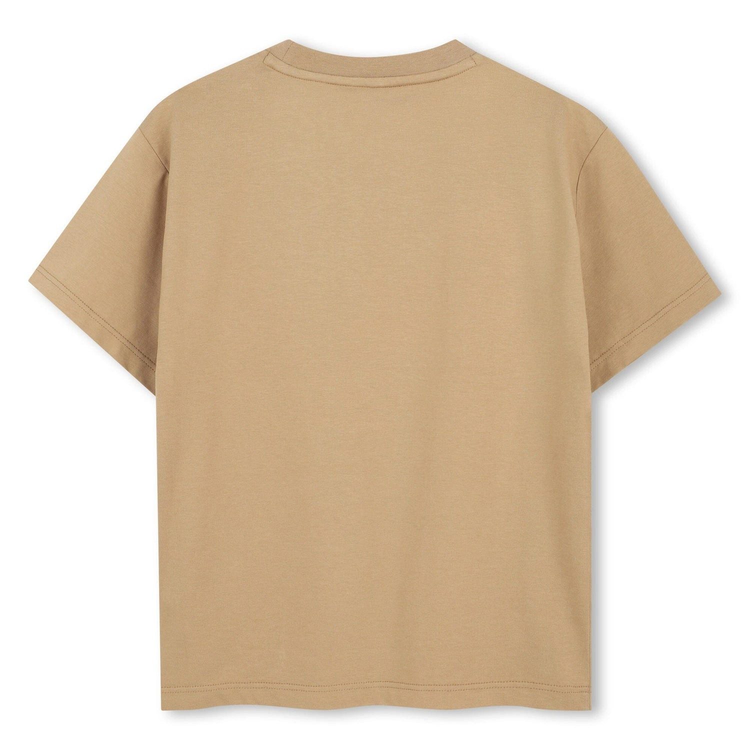 Boss Kidswear T-Shirt BOSS Kidswear Kurzärmeliges T-Shirt „Dunkel Beige“ mit GPS-Print & Log