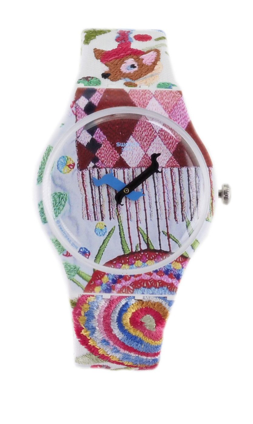 Swatch Quarzuhr Swatch Damen Quarz Uhr SUOZ240S PIOLIN'S TIME X52