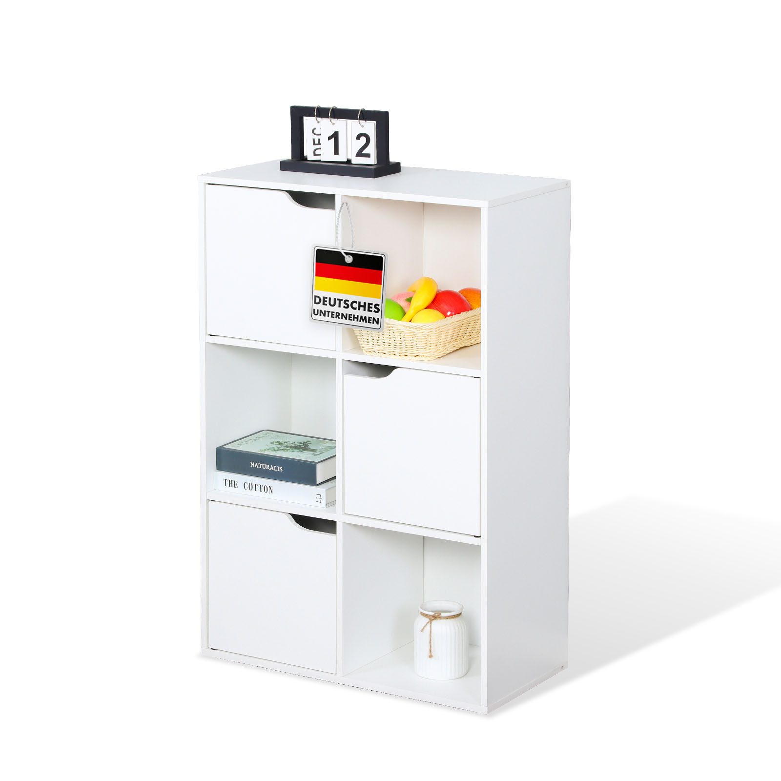 Floordirekt Bücherregal Connecticut, Standregal mit Fächern, günstig online kaufen