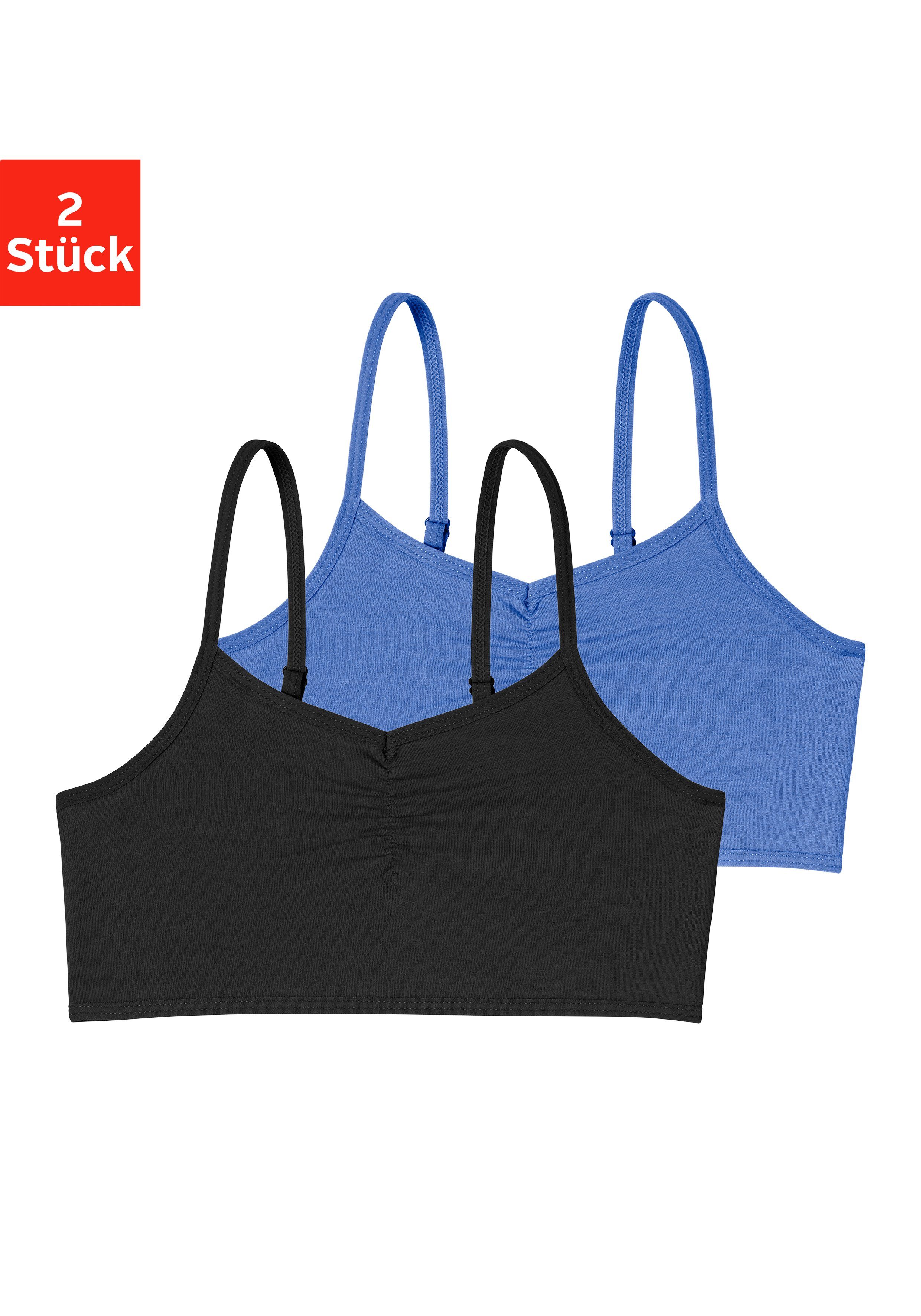 Buffalo Bustier (Packung, 2-tlg) mit verstellbaren Trägern, unifarben oder bedruckt