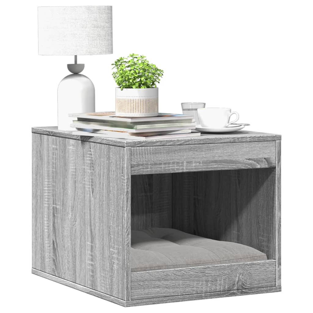 vidaXL Tierkorb NA Katzenklo Grau Sonoma 47x59x42 cm Spanplatte