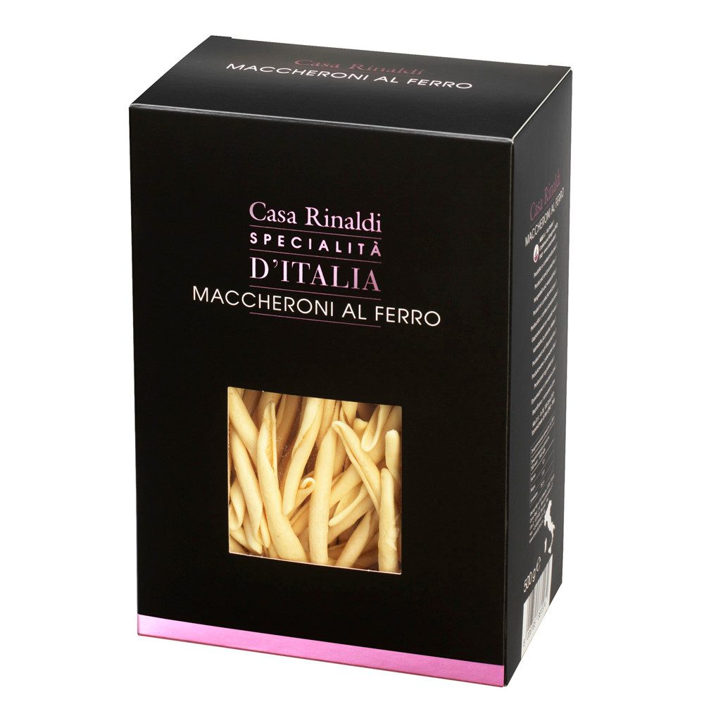 Casa Rinaldi Nudeln, Casa Rinaldi Pasta Maccheroni al ferro Röhrchen in der Packung 500g