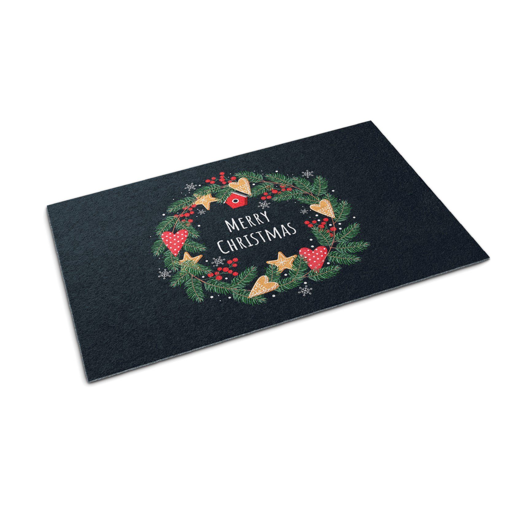 Fußmatte Weihnachten Rutschhemmend XXL Schmutzfangmatte 150 cm x 100
