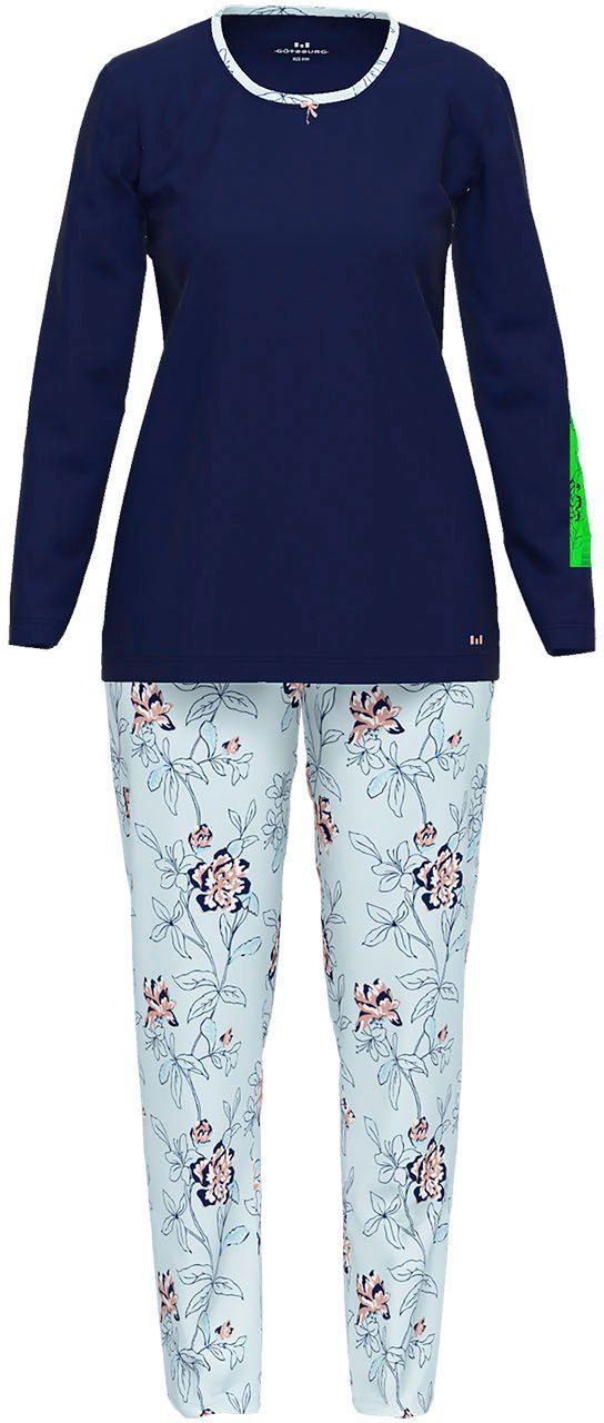 GÖTZBURG Pyjama (2 tlg) Mit floralem Druck und kleiner Schleife | Pyjama-Sets