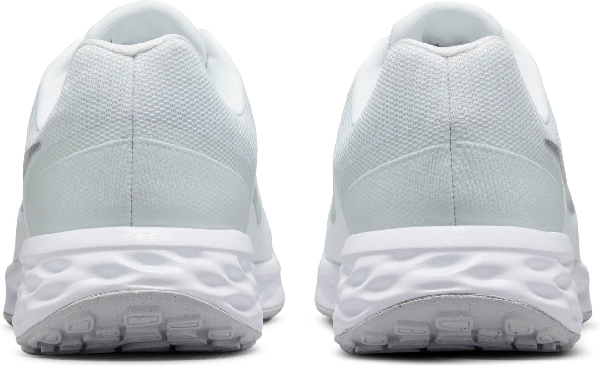 NEXT NATURE Nike Laufschuh weiß-silberfarben REVOLUTION 6