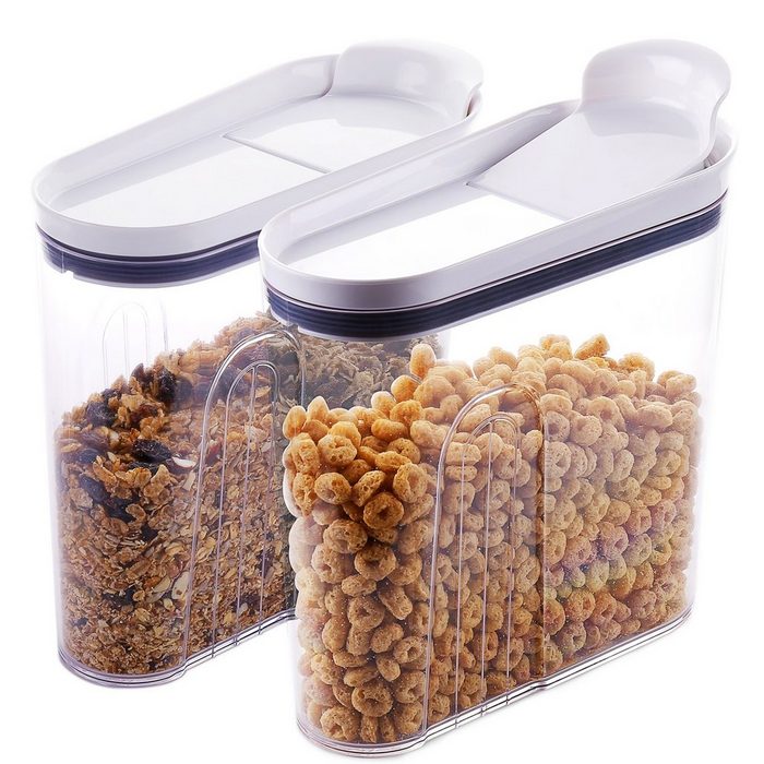 Elegear Vorratsdose Aufbewahrungsbox für Getreide Mehl Zucker 2Set
