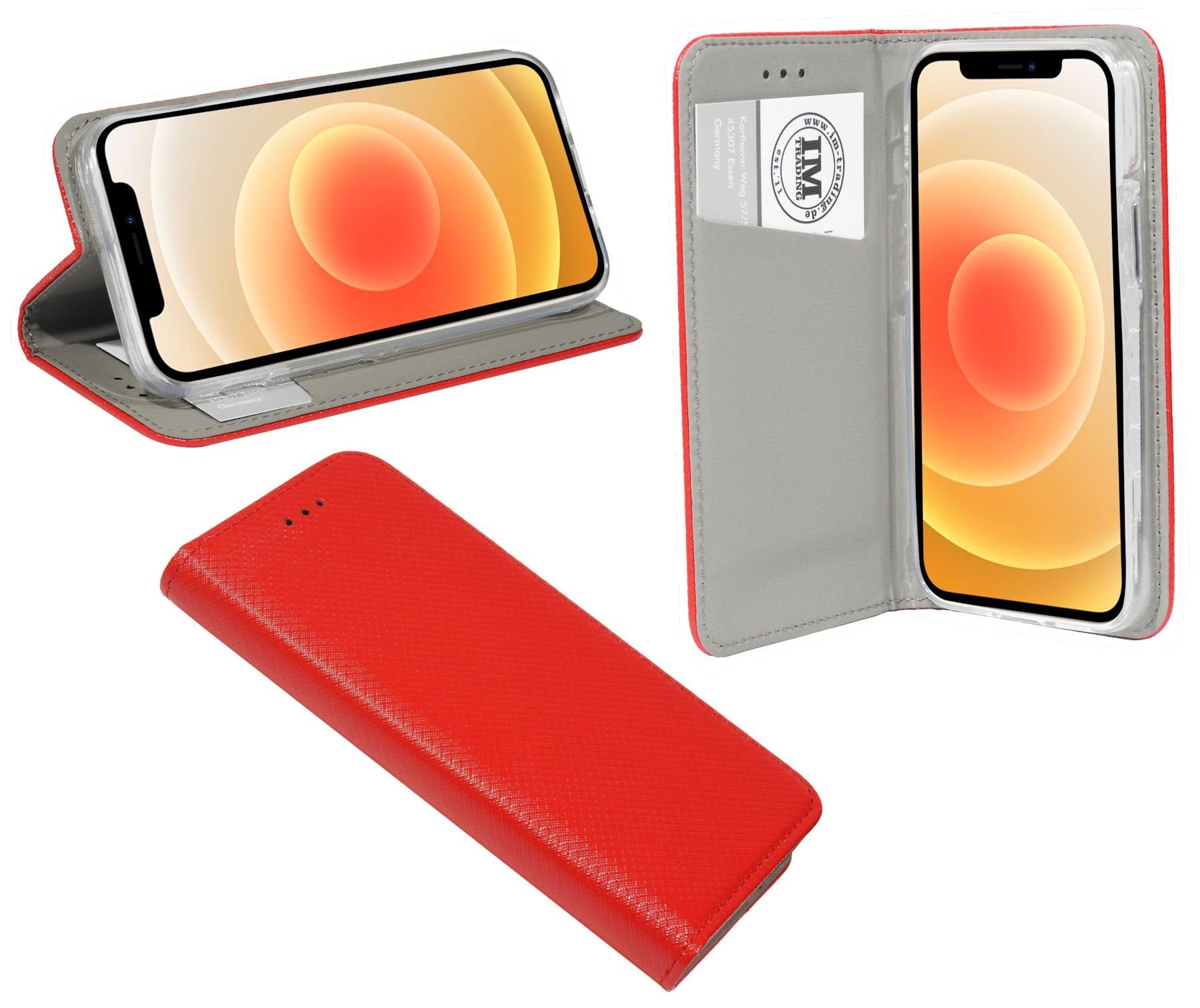 cofi1453 Handyhülle cofi1453® Buch Tasche "Smart" kompatibel mit iPhone 12 Handy Hülle Etu