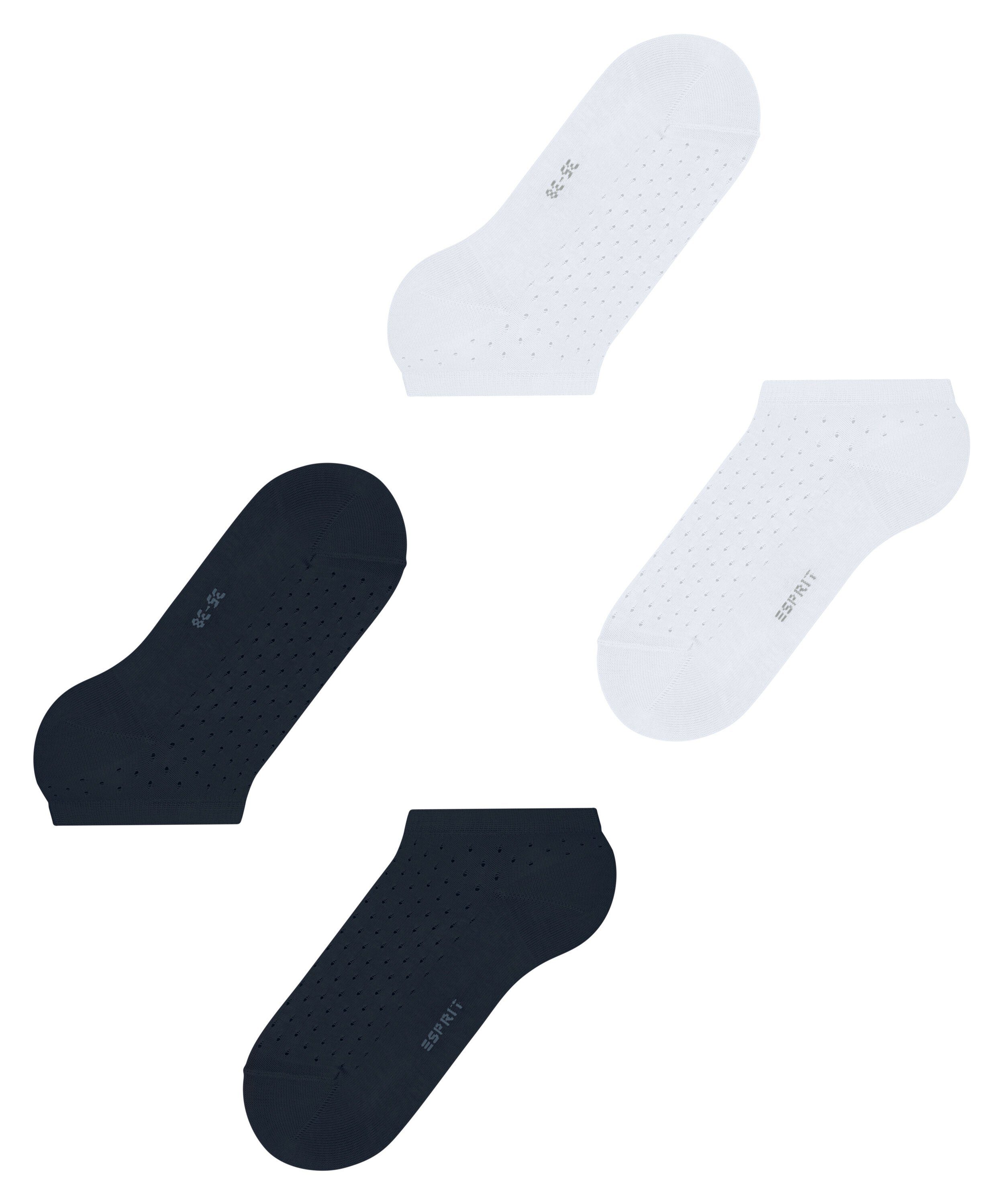 (2-Paar) Small Esprit Sneakersocken Dot (0050) sortiment 2-Pack