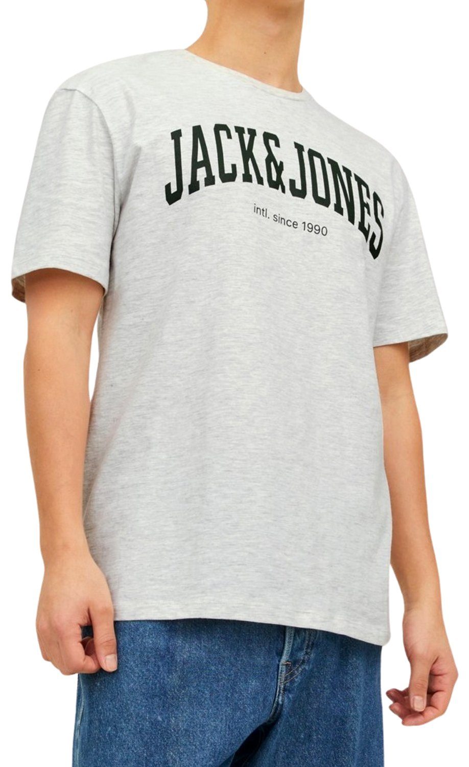 Jack & Print-Shirt 5 Set, aus 3er 3er-Pack) mit Jones Shirts (Spar Mix Baumwolle Printaufdruck