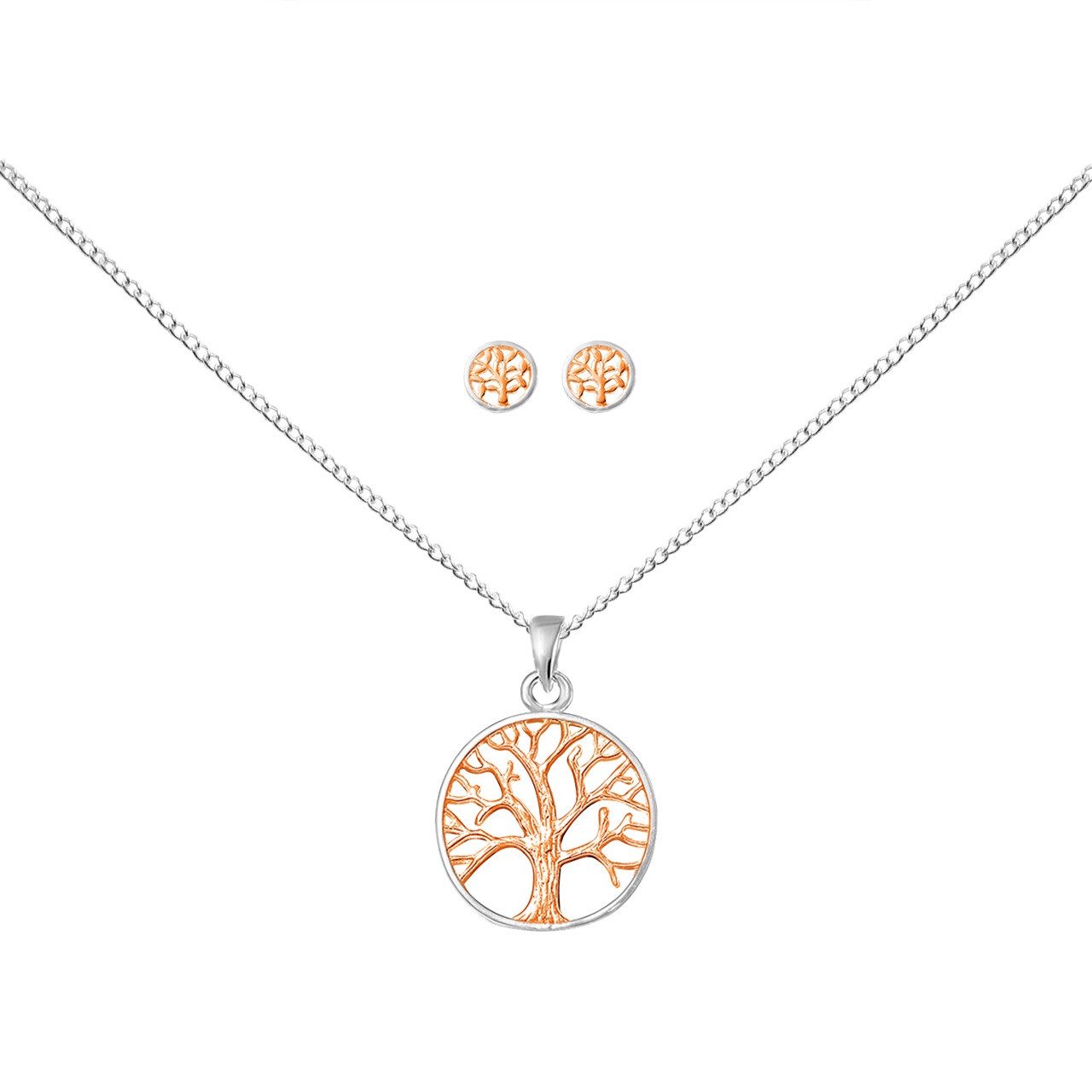 ALEXANDER YORK Schmuckset 925 Sterling Silber, Schmuckset, Halskette, Ohrst günstig online kaufen