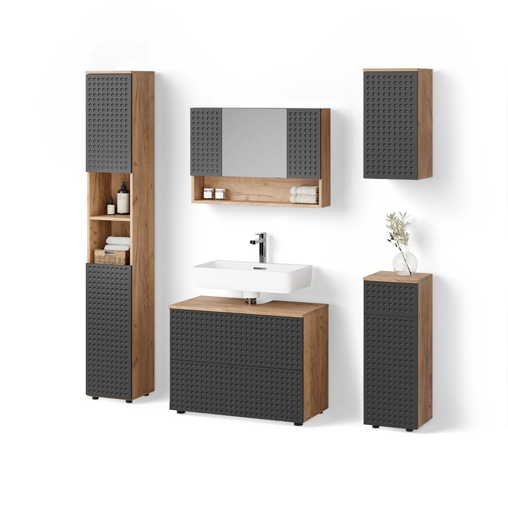 Anthrazit gepunktet | Korpus: Goldkraft Eiche