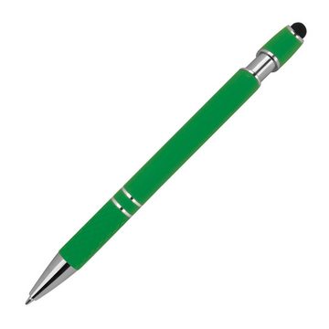 Livepac Office Kugelschreiber 10 Touchpen Kugelschreiber aus Metall / mit Muster / Farbe: grün
