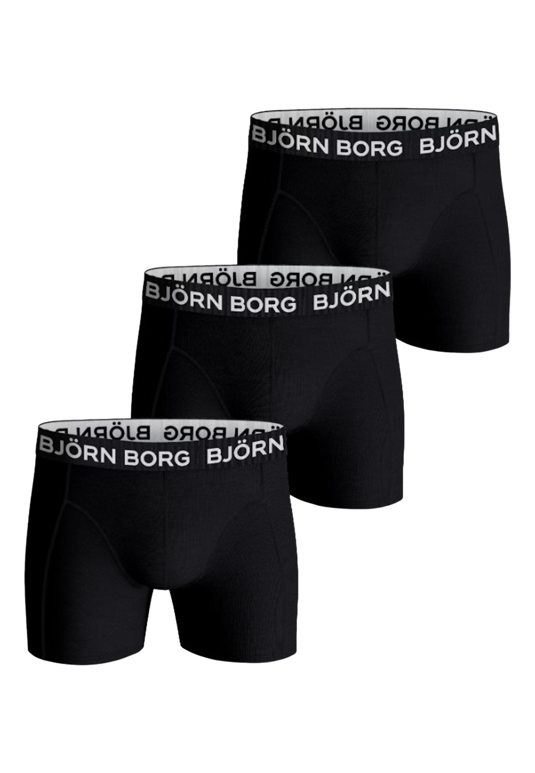 Björn Borg Boxershorts Boxershorts Unterhosen Stretch Boxers 3-pack (3-St)
