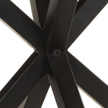 möbelando Esstisch 3007581 (LxBxH: 68x68x56 cm), aus Massivholz mit Stahlgestell in braun, schwarz