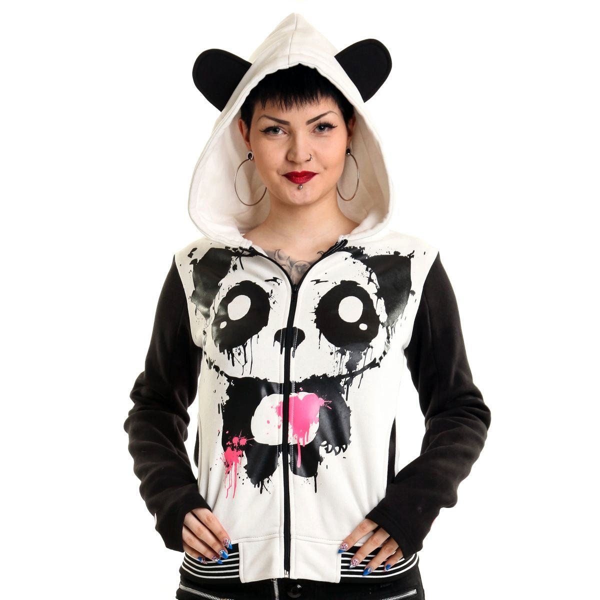 Killer Panda Kapuzensweatshirt Kapuzenjacke KP Mase Hood Cute Kawaii Anime Manga Bear