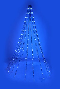 Arnusa LED-Lichterkette Smarte Weihnachtsbaumbeleuchtung RGB effekte und viele Farben, 304-flammig, für Innen und Außen