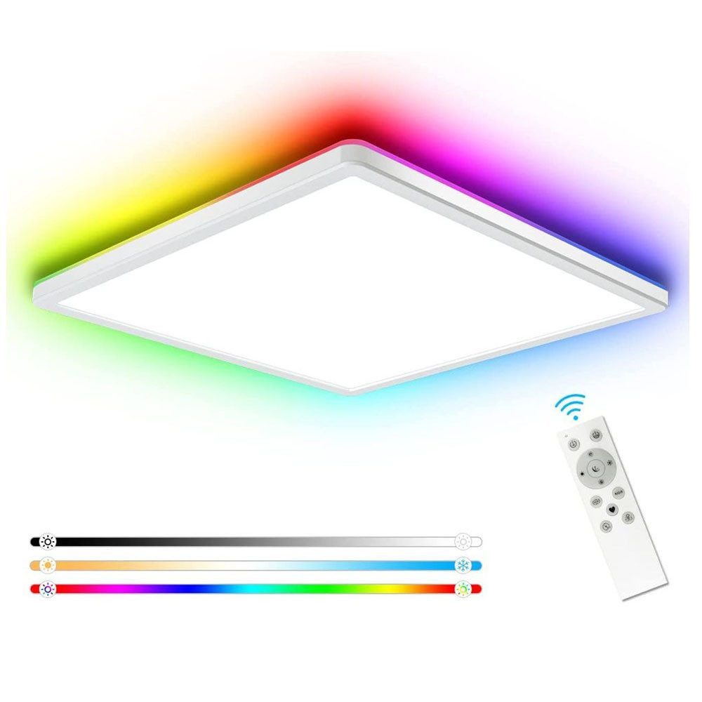 JOYOLEDER Deckenleuchte LED Deckenleuchte Dimmbar Eckig günstig online kaufen