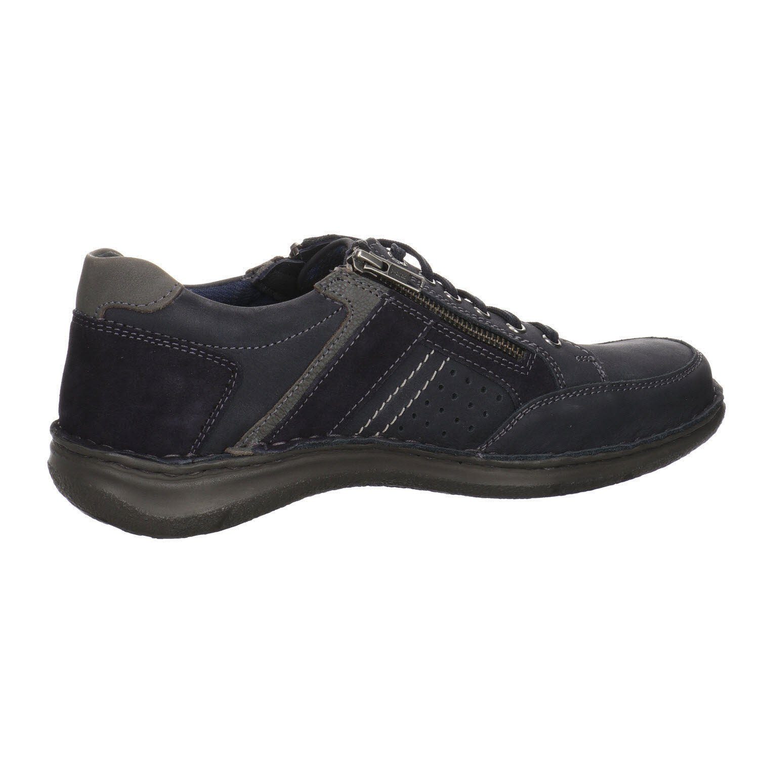 Josef Herren Anvers 87 (indigo-kombi) Schnürhalbschuhe Lederkombination Seibel Schnürschuh Blau Schnürschuh