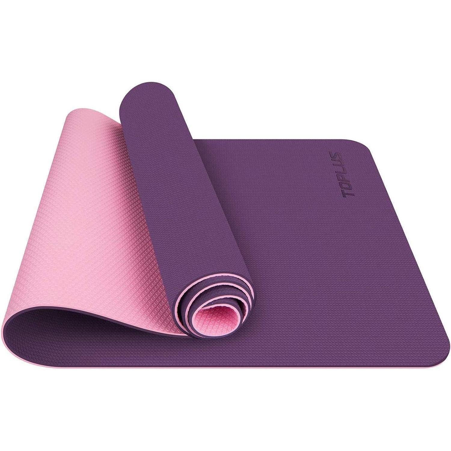 LuxusKollektion Yogamatte Gymnastikmatte Yoga matte Gepolstert Rutschfest für Fitness Tragegurt (1-St)