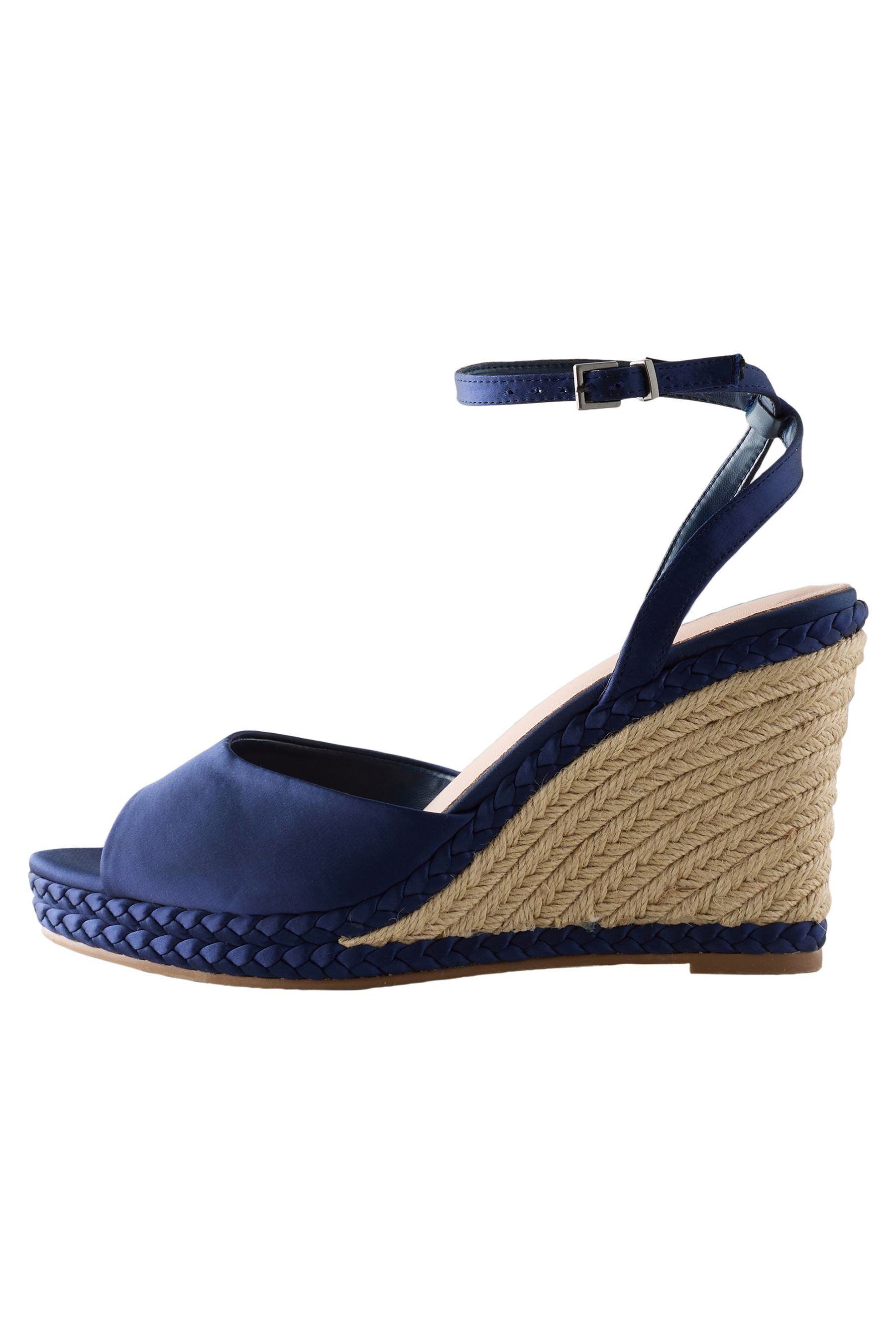 Next Forever Comfort® Satin-Keilabsatzschuhe Keilsandalette (1-tlg)