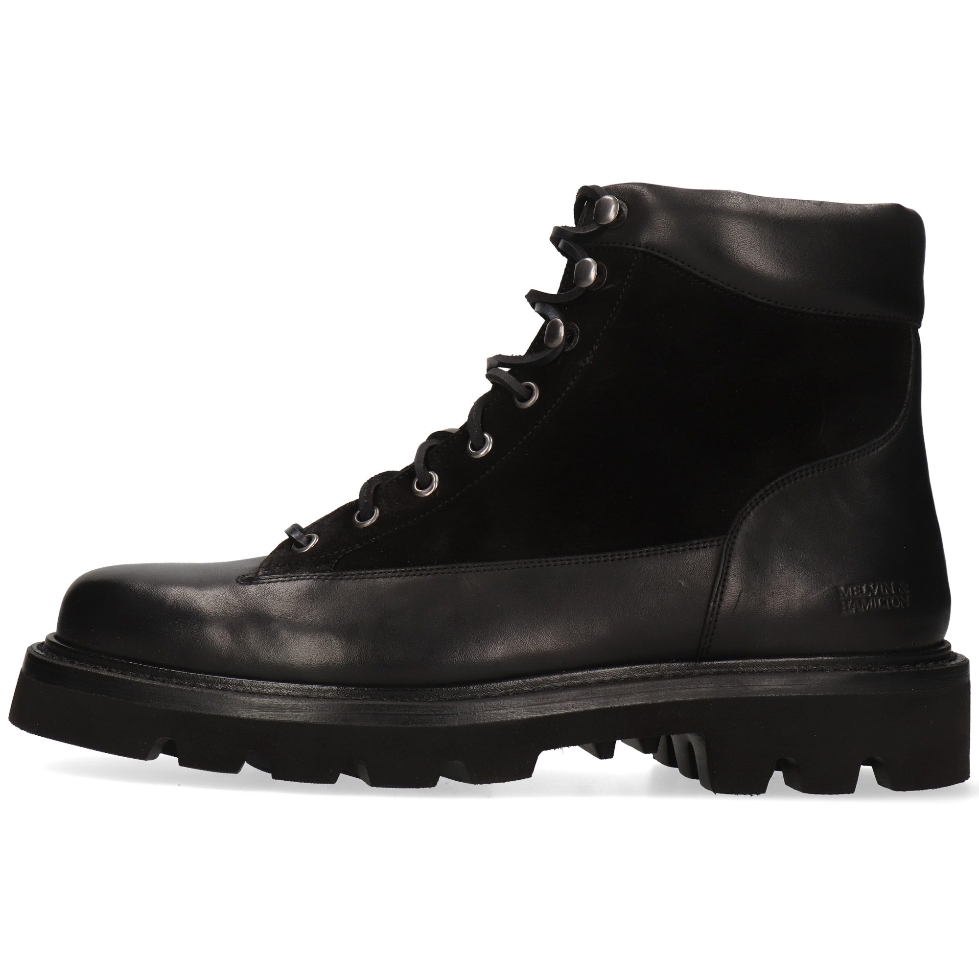 Melvin & Hamilton Maverick 1 Leder-Schnürstiefeletten für Herren Stiefelette Plateausohlen, Echtes Leder