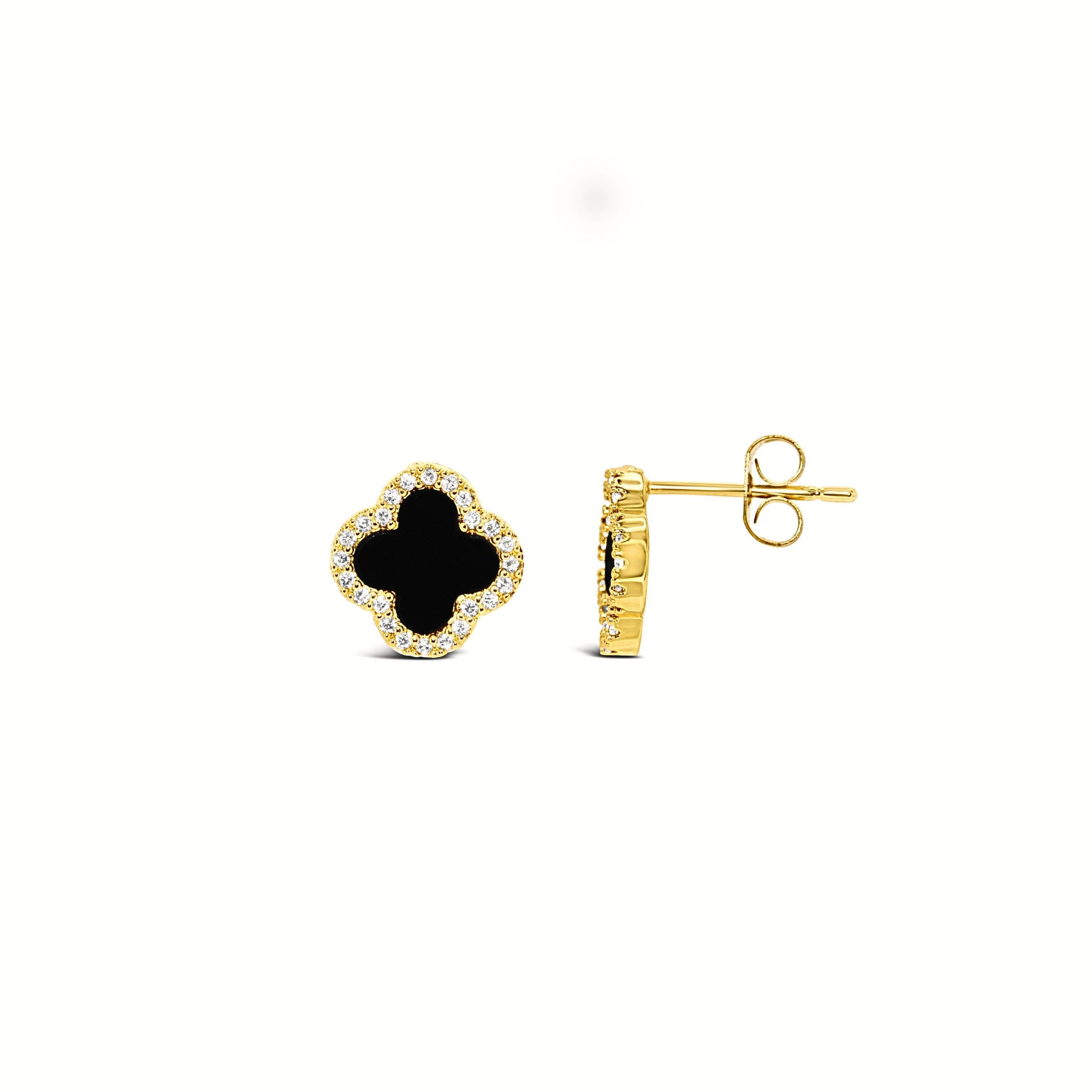 Ars-Argenti Paar Ohrhänger Sexy Kleeblatt Ohrhänger Ohrringe "Lucky Luxe "-925 Sterling-Silber