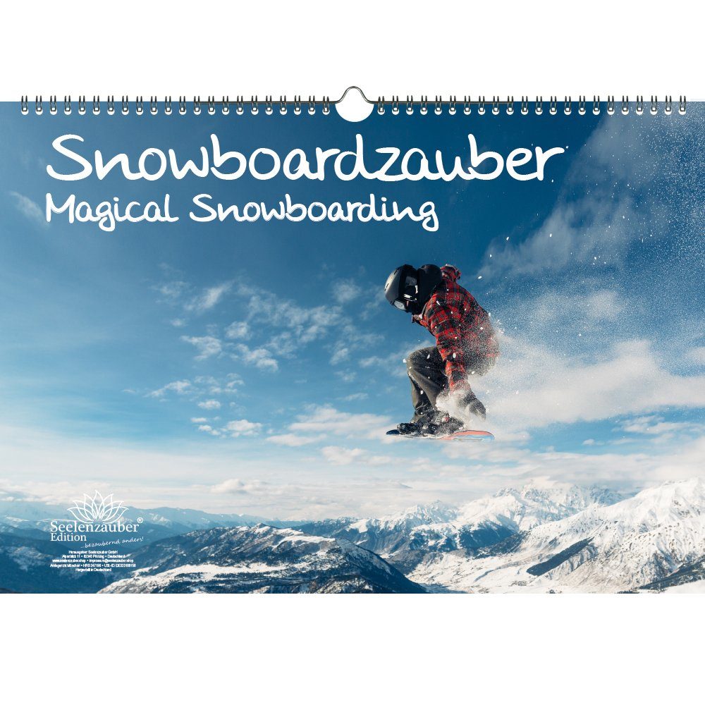Seelenzauber ewige Kalender Snowboardzauber DIN A3 Kalender - Immerwährender Kalender - Seelenza