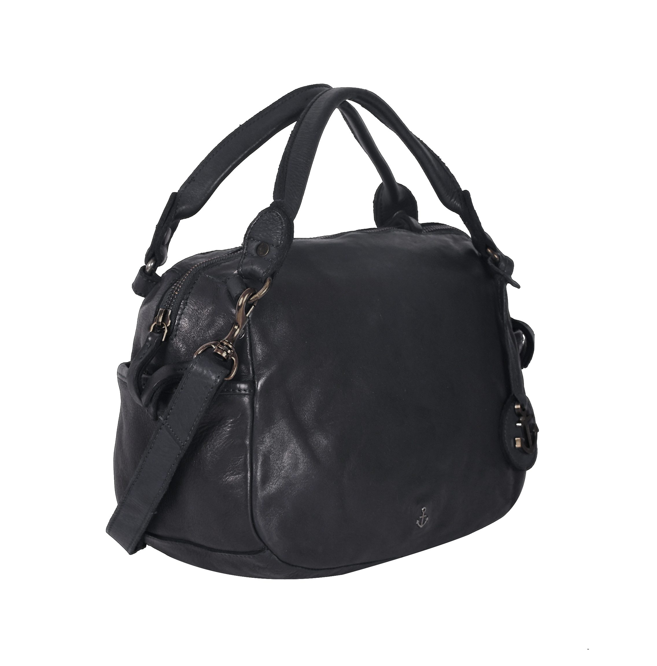 HARBOUR 2nd Handtasche Saphira, Damen Umhängetasche, Schultertasche mit Anker-Logoprägung