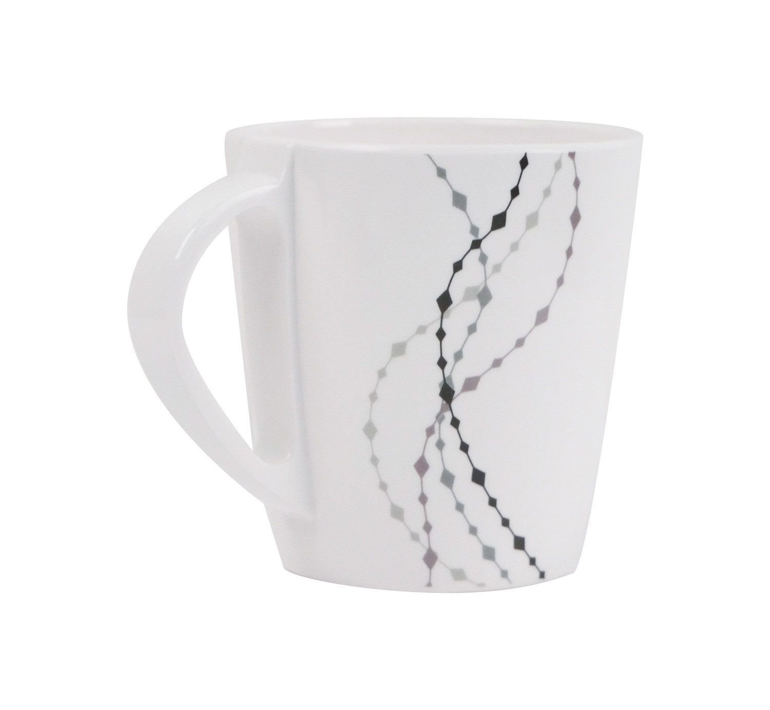HEKERS Geschirr-Set 100% Melamin Geschirr (4-24 teilig) Line elfen/grau (rund) (16-tlg) – Bild 4 von 5