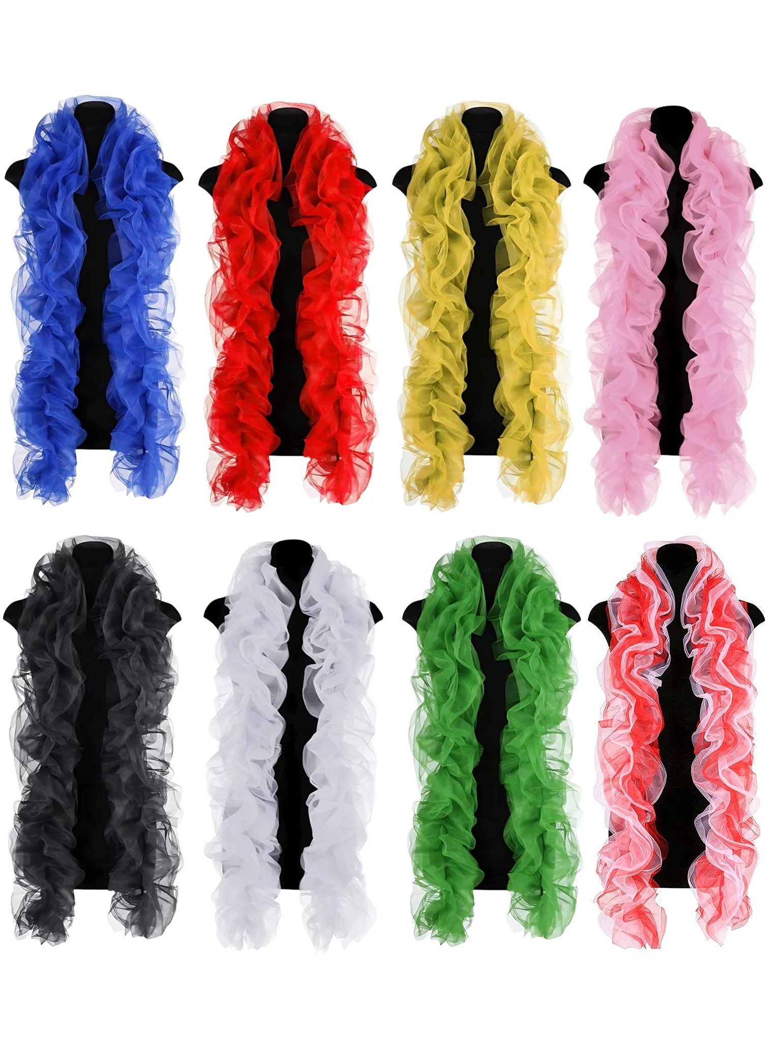 Kostüm Organza Boa in verschiedenen Farben