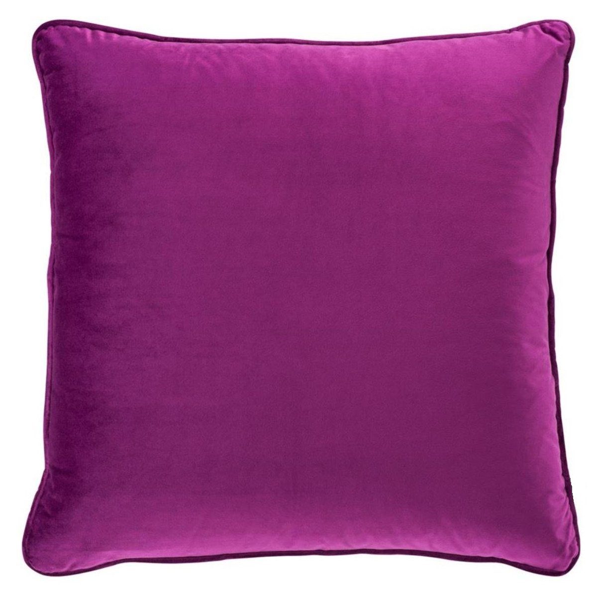 Casa Padrino Dekokissen Luxus Kissen Fuchsia 60 x 60 cm - Luxus Wohnzimmer  Deko Accessoires