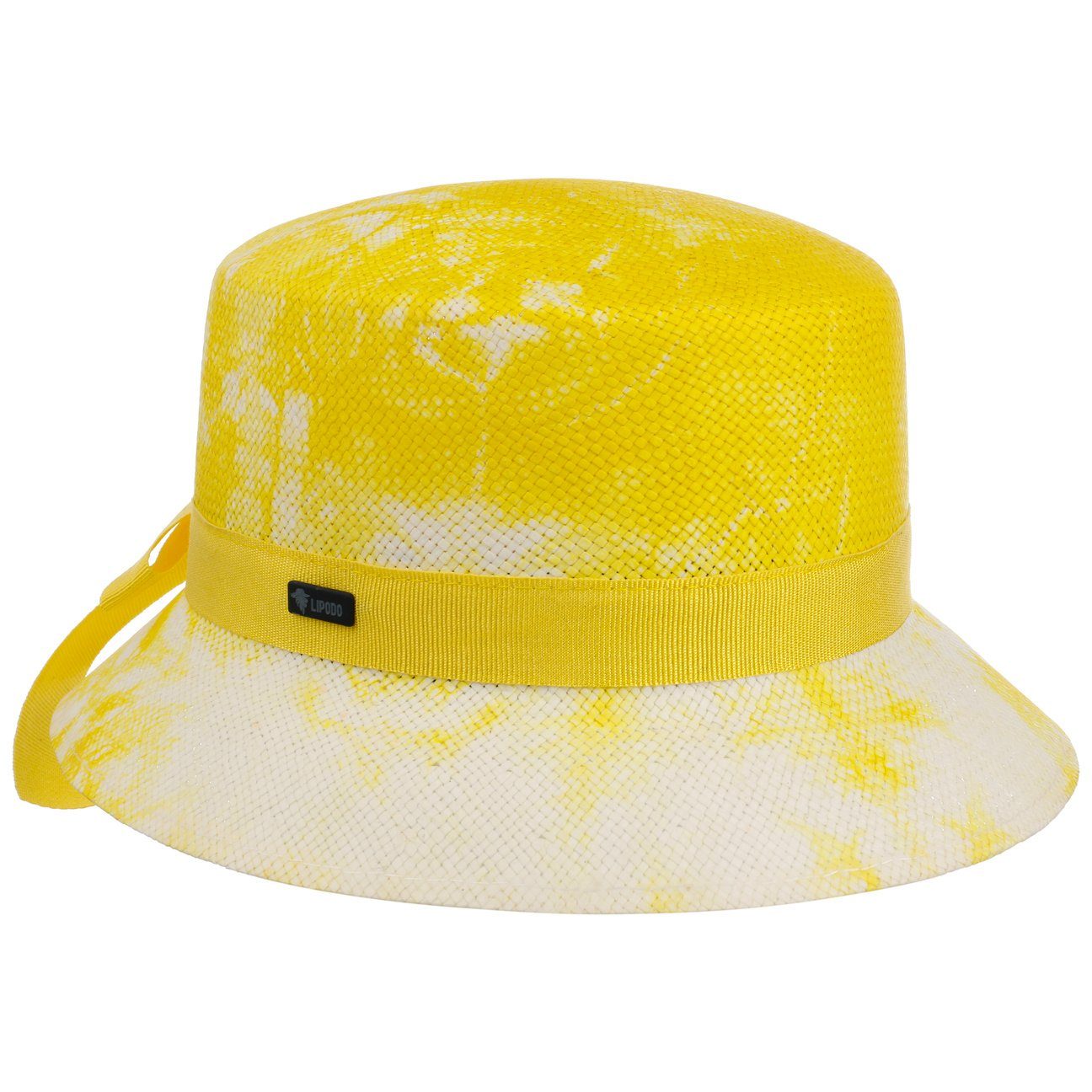 (1-St) Sonnenhut Fischerhut Ripsband Lipodo mit gelb