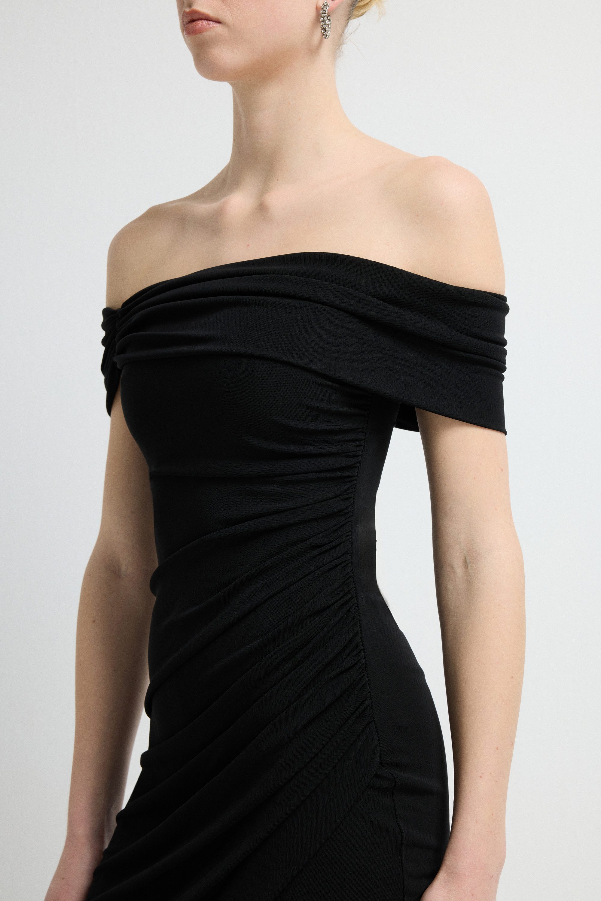 adL Cocktailkleid Wickelkleid mit gerafftem Detail – Bild 4 von 5