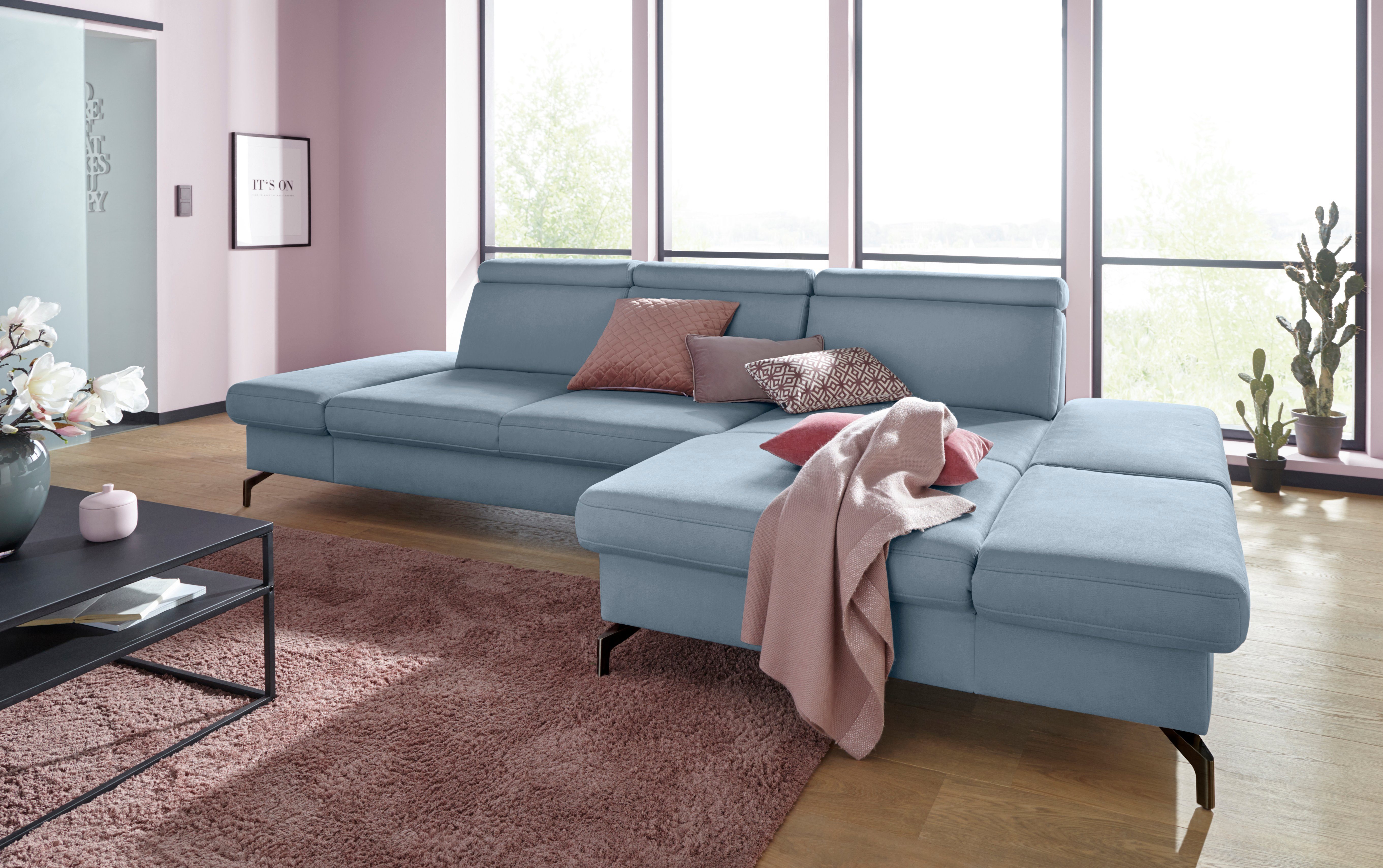 sit&more Ecksofa Brisbane L-Form, Fußhöhe 12 günstig online kaufen