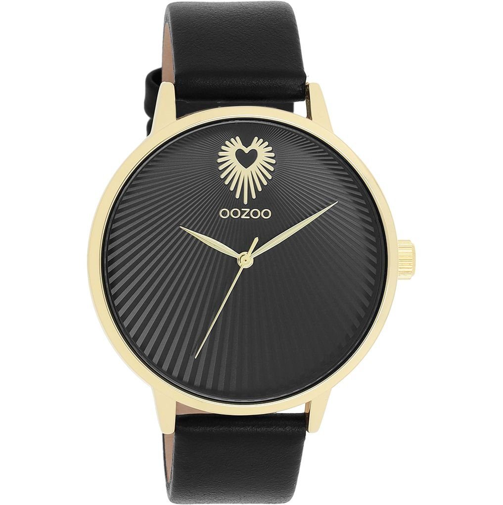 OOZOO Quarzuhr Damenuhr C11242 Goldfarben Lederband günstig online kaufen