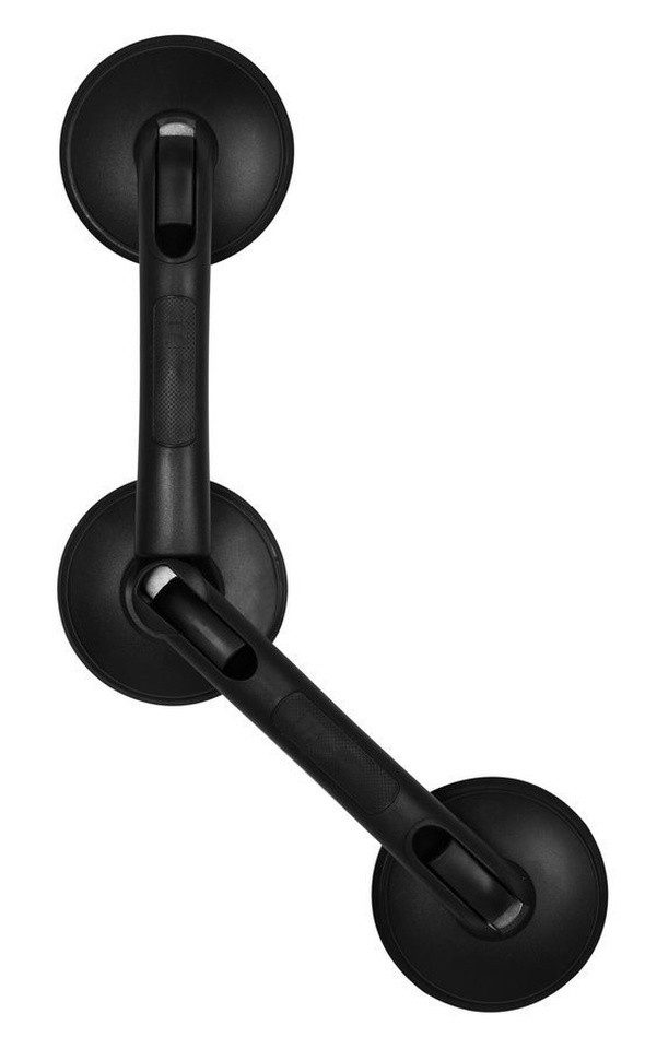 Ridder Dusch- und Badhocker HANDICAP Handgriff abnehmbar mit verstellbarem Winkel, Schwarz matt, Ridder-A0256010