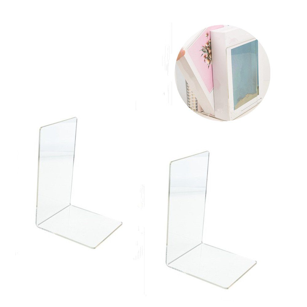 Buchstütze Klarer Buchständer aus Acryl,Transparente Buchstützen,Warenträger