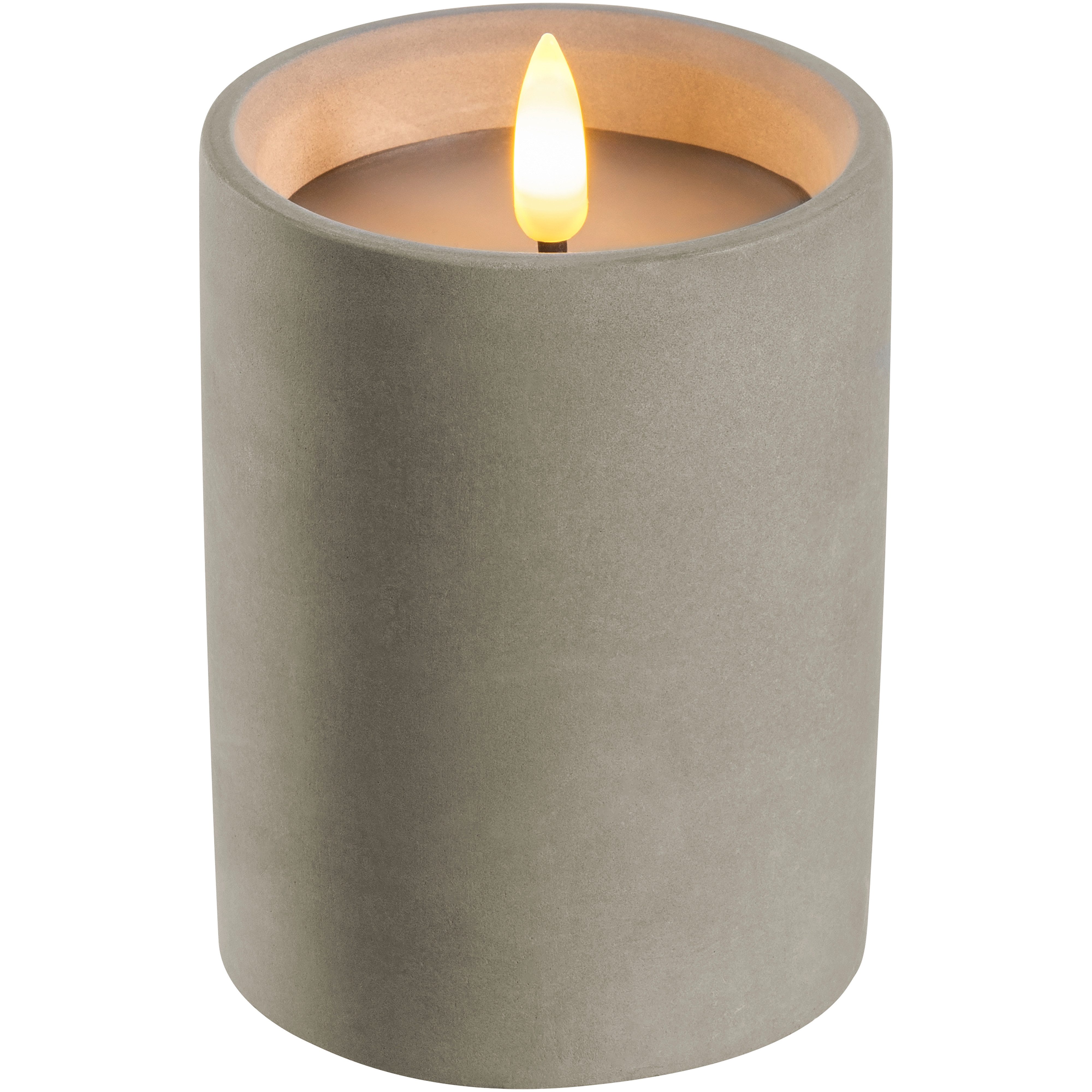 LEONARDO LED-Leuchte Silenzio, in edlem Betongefäß