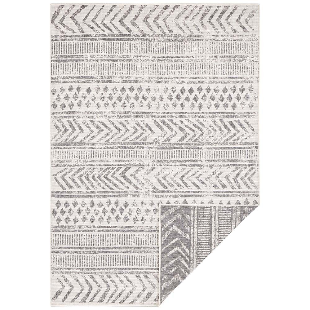 NORTHRUGS Teppich In- & Outdoor Wendeteppich Biri Grau Creme, rechteckig, Höhe: 5 mm