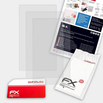 atFoliX Schutzfolie für Nintendo Wii U GamePad, (3 Folien), Entspiegelnd und stoßdämpfend